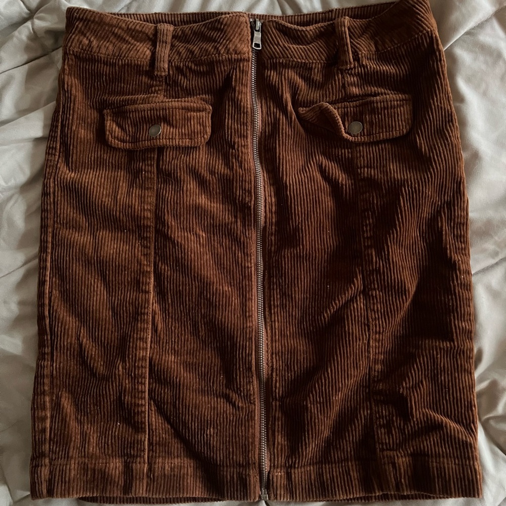 d. jeans Brown Knee-Length Pencil Skirt
